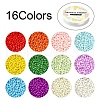 DIY Candy Color Seed Beads Bracelet Making Kit SEED-YW0001-79-2