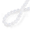 Electroplate Imitation Jade Glass Beads Strands GLAA-T032-J10mm-AB01-5