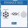 SUNNYCLUE 30Pcs Baking Painted Alloy Pendants ENAM-SC0005-64-2
