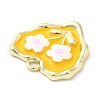 Alloy Enamel Pendants PALLOY-P294-04G-02-3