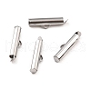 Non-Tarnish 304 Stainless Steel Slide On End Clasp Tubes STAS-C044-08B-P-2