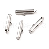 304 Stainless Steel Slide On End Clasp Tubes STAS-C044-08B-P-2