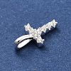 925 Sterling Silver with Cubic Zirconia Charms STER-Q004-01T-S-2