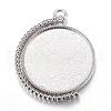 Rotatable Tibetan Style Alloy Pendant Cabochon Settings PALLOY-S087-012P-1