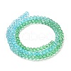 Transparent Painted Glass Beads Strands X1-DGLA-A034-T4mm-A17-5