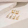 3 Pairs Cute Hollow Heart Stud Earring Sets DH8247-3