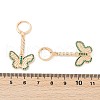 Brass Micro Pave Cubic Zirconia Leverback Earrings EJEW-K300-01G-5