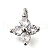Brass Micro Pave Cubic Zirconia Pendants KK-D356-07D-P-1