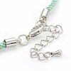 Adjustable Nylon Cord Bracelet Making MAK-F026-B07-P-2
