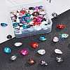 Olycraft Pointed Back Glass Rhinestone Cabochons RGLA-OC0001-10-5