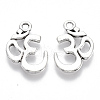 Yoga Tibetan Style Alloy Pendants TIBE-R317-018AS-LF-2