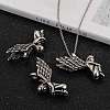 304 Stainless Steel Angel Pendants STAS-M202-02AS-5