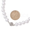 ABS Plastic Imitation Pearl & Alloy Magnetic Clasps Curtain Tiebacks HJEW-JM03410-5