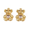 304 Stainless Steel Rhinestone Pendants STAS-L290-64G-1