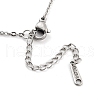 Non-Tarnish 304 Stainless Steel Pendant Necklaces NJEW-P306-01P-3
