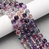 Natural Colorful Fluorite Beads Strands G-H096-A01-02-1