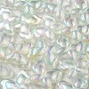 UV Plating Luminous Transparent Acrylic Beads OACR-P010-11E-3
