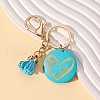 Wood Tassel Pendant Keychain PW-WGB64D8-02-1