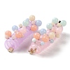 Imitation Jelly Plastic & Alloy Spiral Hair Tie for Women & Girl MRMJ-M004-01-3