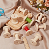 Olycraft 10Pcs Wooden Bobbins DIY-OC0012-86-5