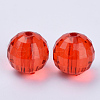 Transparent Acrylic Beads X-TACR-Q254-8mm-V12-2