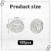   100Pcs Polymer Clay Rhinestone European Beads RB-PH0001-54A-2
