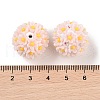 Handmade Luminous Polymer Clay Rhinestone Fancy Beads CLAY-H003-04B-4