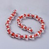 Handmade Silver Foil Glass Lampwork Beads LAMP-Q030-02-M-2