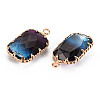 Gradient Color Glass Pendants GLAA-S193-005-B06-3