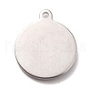 304 Stainless Steel Pendants STAS-B024-28P-2