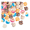   50Pcs Opaque Resin Decoden Cabochons CRES-PH0001-20-7