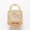 Brass Micro Pave Cubic Zirconia Pendants ZIRC-K060-08-2