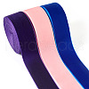 3 Colors Single Face Velvet Ribbons SRIB-TA0001-09-2