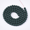 Spray Painted Non-magnetic Synthetic Hematite Beads Strands G-T116-11-14-2