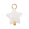 Natural Freshwater Shell Pendants PALLOY-JF02416-02-2