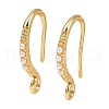 Brass Earring Hooks KK-B137-15G-02-1
