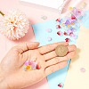 Beadthoven 80Pcs 8 Colors Transparent Spray Painted Glass Beads GLAA-BT0001-02-5