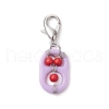 Acrylic & Synthetic Turquoise Pendant Decorations HJEW-JM03048-04-4
