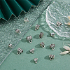 DICOSMETIC 140pcs 14 style Tibetan Style Alloy Tube Bails TIBE-DC0001-13-4
