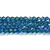 Transparent Electroplate Glass Beads Strands EGLA-A039-T3mm-L01-1
