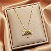 Alloy Crystal Rhinestone Pendant Necklaces for Women WGDF473-08-1