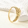 304 Stainless Steel Adjustable Open Cuff Rings for Women RJEW-U062-01B-G-3
