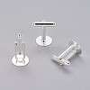 Brass Cuff Button X-KK544-S-1