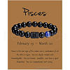 12 Constellation Natural Round Lapis Lazuli Beads Stretch Bracelets WGD22B0-20-1