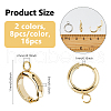 DICOSMETIC 201 Stainless Steel Huggie Hoop Earring Findings FIND-DC0006-43B-2