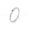 Rhodium Plated 925 Sterling Silver Adjustable Rings RJEW-S397-01P-07-4