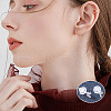 Boutigem 60 Sets 6 Style Crown & Cross & Swan & Vortex Transparent Resin Stud Earrings for Women EJEW-BG0001-02-8