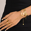 Elegant Classical Copper Plated Gold Coin Lady Finger Bracelets XM0819-3