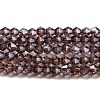 Transparent Electroplate Glass Beads Strands EGLA-A039-T2mm-A05-1