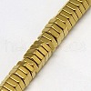 Electroplate Non-magnetic Synthetic Hematite Beads Strands G-J165-3mm-02-3